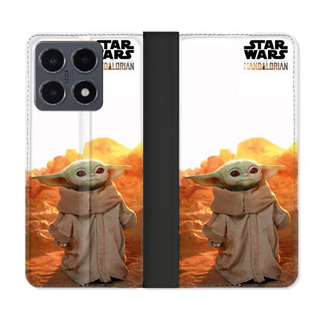 Housse cuir portefeuille Pour Xiaomi 15T Pro Star Wars - Yoda bebe soleil