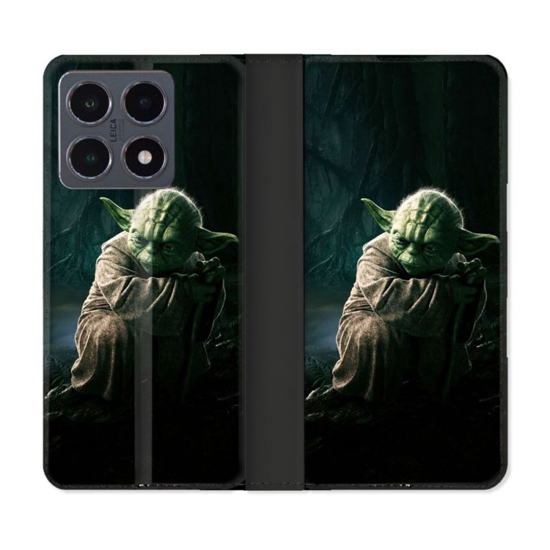 Housse cuir portefeuille Pour Xiaomi 15T Pro Star Wars - Yoda sombre