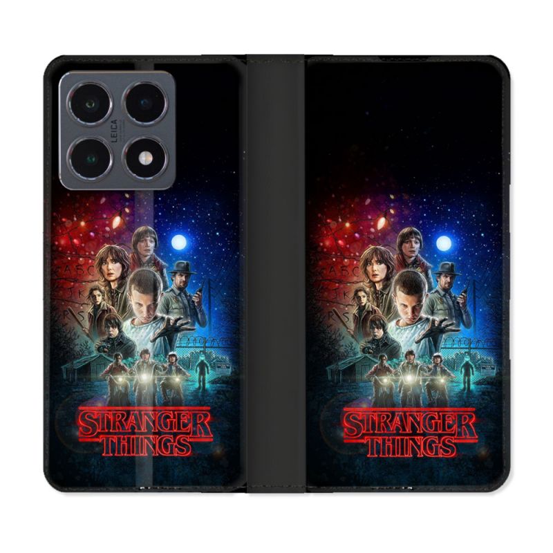 Housse cuir portefeuille Pour Xiaomi 15T Pro Stranger Things Affiche 1