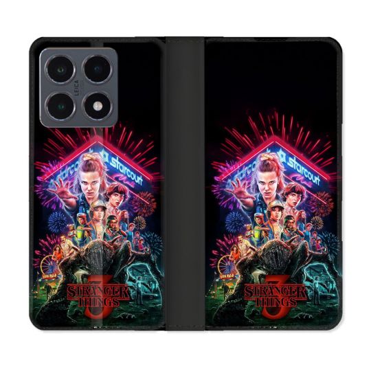 Housse cuir portefeuille Pour Xiaomi 15T Pro Stranger Things Affiche 3