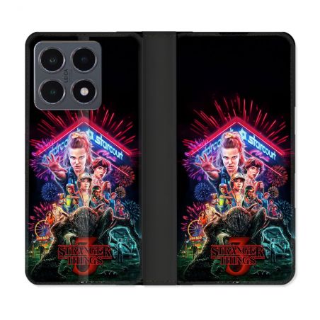 Housse cuir portefeuille Pour Xiaomi 15T Pro Stranger Things Affiche 3