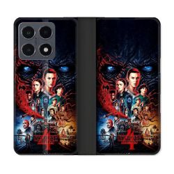 Housse cuir portefeuille Pour Xiaomi 15T Pro Stranger Things Affiche 4