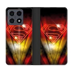 Housse cuir portefeuille Pour Xiaomi 15T Pro Superman Logo
