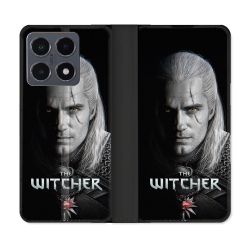 Housse cuir portefeuille Pour Xiaomi 15T Pro The Witcher Noir