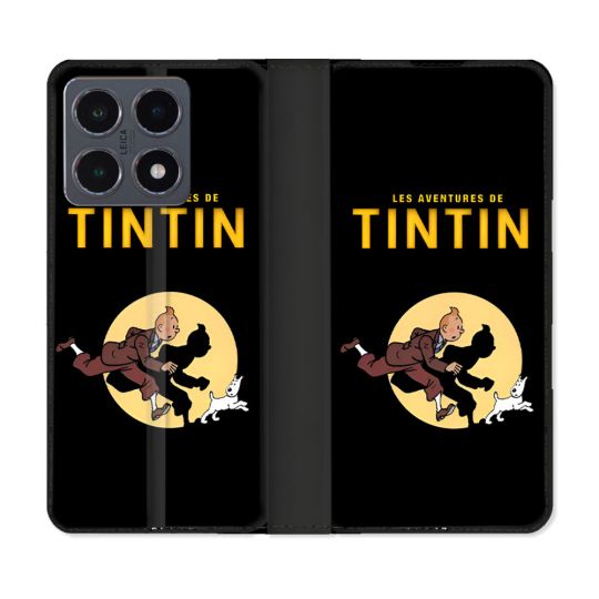 Housse cuir portefeuille Pour Xiaomi 15T Pro Tintin Classique