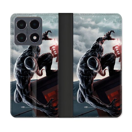 Housse cuir portefeuille Pour Xiaomi 15T Pro Venom