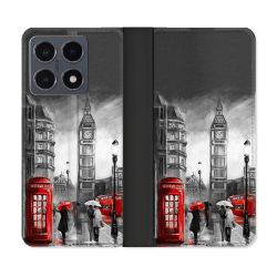 Housse cuir portefeuille Pour Xiaomi 15T Pro Voyage Angleterre Londres Vintage