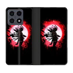 Housse cuir portefeuille Pour Xiaomi 15T Pro Voyage Japon Samourai
