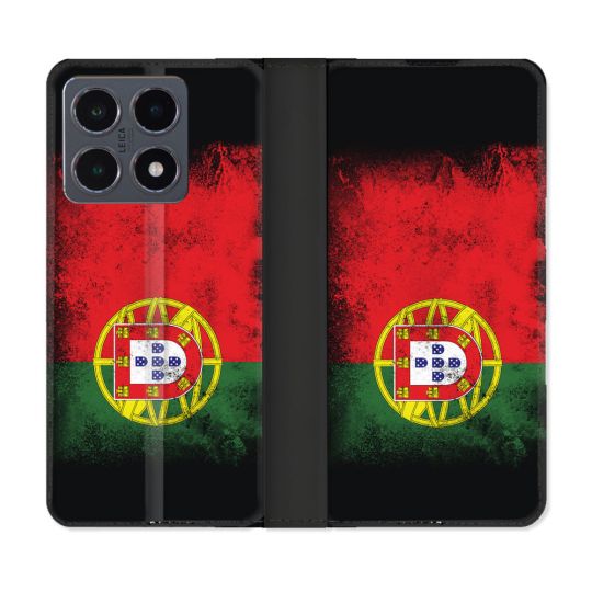 Housse cuir portefeuille Pour Xiaomi 15T Pro Voyage Portugal Drapeau