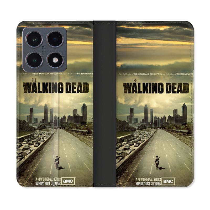 Housse cuir portefeuille Pour Xiaomi 15T Pro Walking Dead