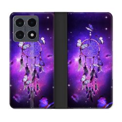 Housse cuir portefeuille Pour Xiaomi 15T Pro Zen Attrape Reve Papillon