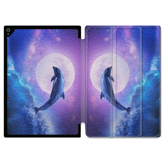Coque Renforcée Pour Ipad Air 13 M3 Animal Dauphin Vague