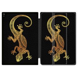 Coque Renforcée Pour Ipad Air 13 M3 Animal Lezard Noir