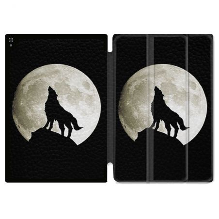 Coque Renforcée Pour Ipad Air 13 M3 Animal Loup Noir