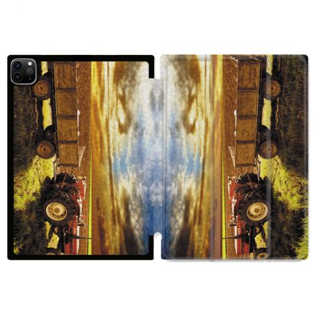 Coque Renforcée Pour Ipad Pro 13 M5 Agriculture Tracteur Color