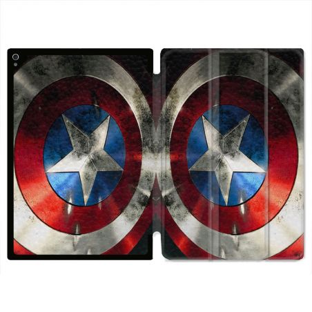 Coque Renforcée Pour Ipad Air 13 M3 Captain America Bouclier