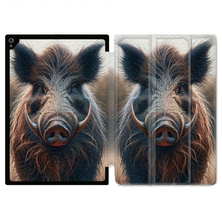 Coque Renforcée Pour Ipad Air 13 M3 Chasse Sanglier Attaque
