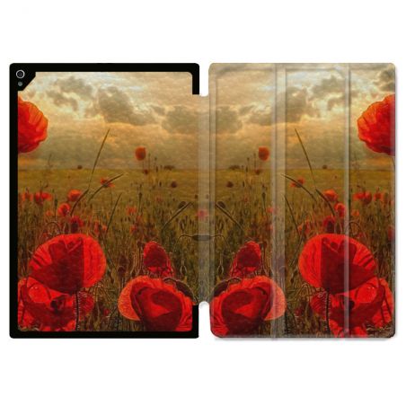 Coque Renforcée Pour Ipad Air 13 M3 Fleur Coquelicot