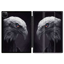Coque Renforcée Pour Ipad Pro 13 M5 Animal Aigle Royal Noir