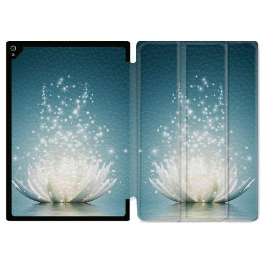 Coque Renforcée Pour Ipad Air 13 M3 Fleur Lotus Blanc