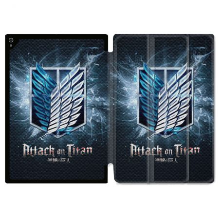 Coque Renforcée Pour Ipad Air 13 M3 Manga Attaque Titans Noir