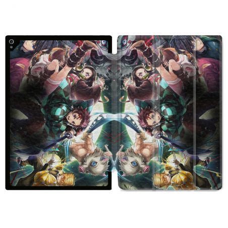 Coque Renforcée Pour Ipad Air 13 M3 Manga Demon Slayer Groupe