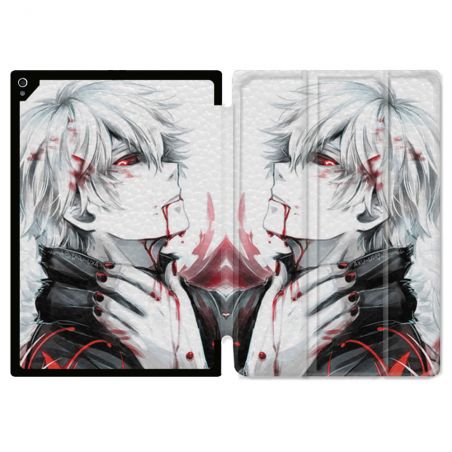 Coque Renforcée Pour Ipad Air 13 M3 Manga Tokyo Ghoul Kaneki Blanc
