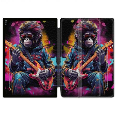 Coque Renforcée Pour Ipad Air 13 M3 Musique Rock Singe