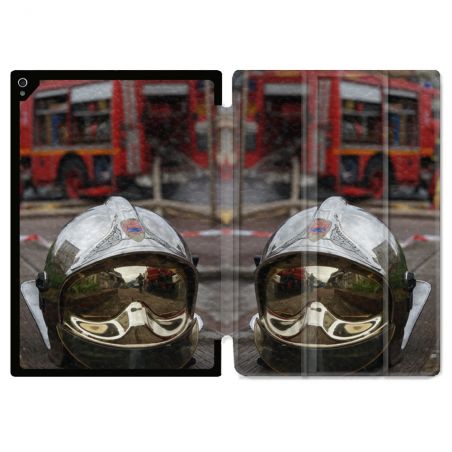 Coque Renforcée Pour Ipad Air 13 M3 Pompier Casque Camion
