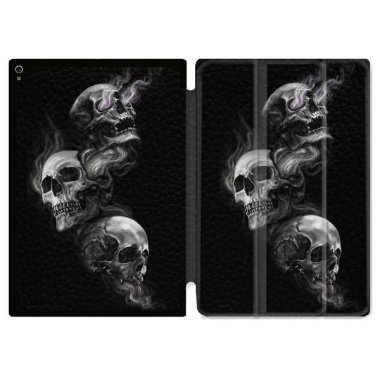 Coque Renforcée Pour Ipad Air 13 M3 Tete de Mort Triple