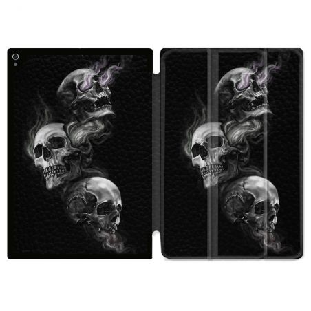 Coque Renforcée Pour Ipad Air 13 M3 Tete de Mort Triple