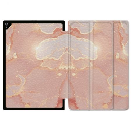 Coque Renforcée Pour Ipad Air 13 M3 Texture Marbre Rose