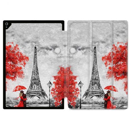 Coque Renforcée Pour Ipad Air 13 M3 Voyage France Paris Rouge