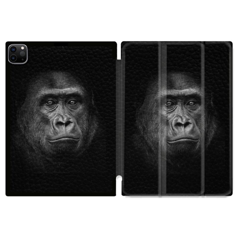 Coque Renforcée Pour Ipad Pro 13 M5 Animal Gorille Noir