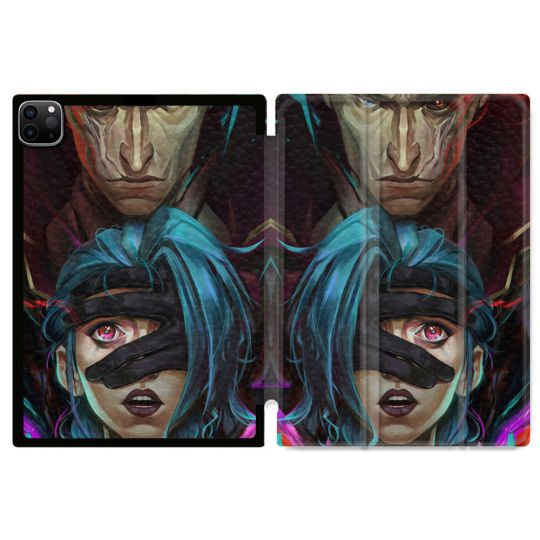 Coque Renforcée Pour Ipad Pro 13 M5 Arcane Jinx Bleu