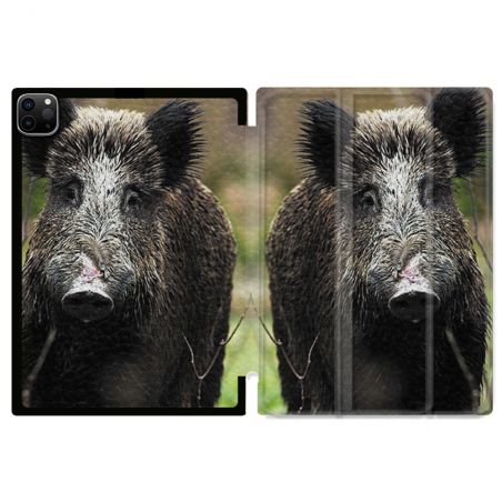 Coque Renforcée Pour Ipad Pro 13 M5 Chasse Sanglier bois