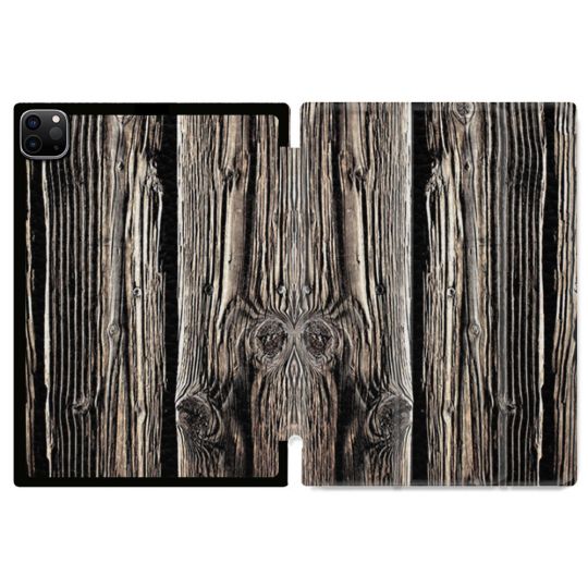 Coque Renforcée Pour Ipad Pro 13 M5 Texture Bois