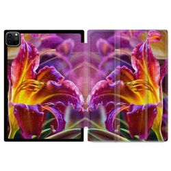 Coque Renforcée Pour Ipad Pro 13 M5 Fleur Lys Color