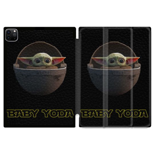Coque Renforcée Pour Ipad Pro 13 M5 Star Wars - Yoda bebe noir