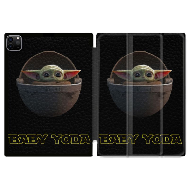 Coque Renforcée Pour Ipad Pro 13 M5 Star Wars - Yoda bebe noir