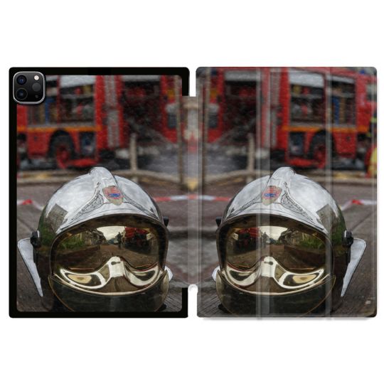 Coque Renforcée Pour Ipad Pro 13 M5 Pompier Casque Camion