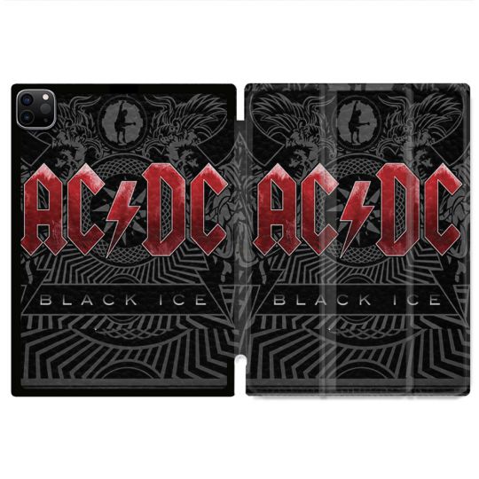 Coque Renforcée Pour Ipad Pro 13 M5 Musique Rock ACDC Rouge