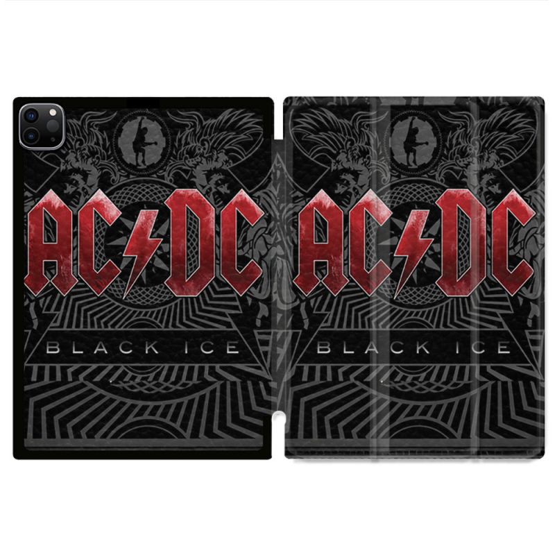 Coque Renforcée Pour Ipad Pro 13 M5 Musique Rock ACDC Rouge
