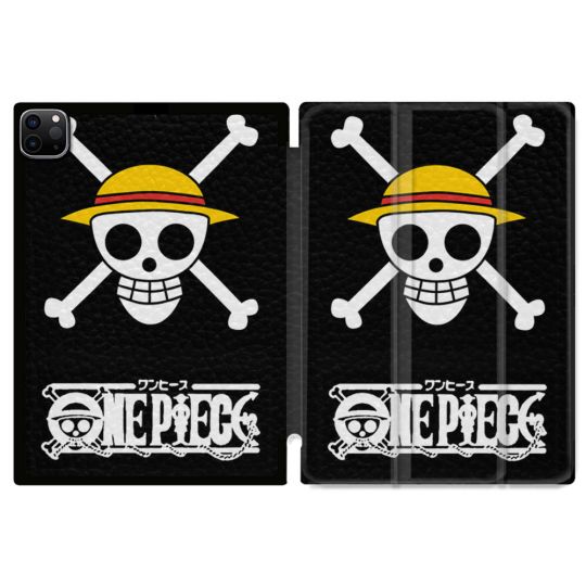 Coque Renforcée Pour Ipad Pro 13 M5 Manga One Piece Tete de Mort