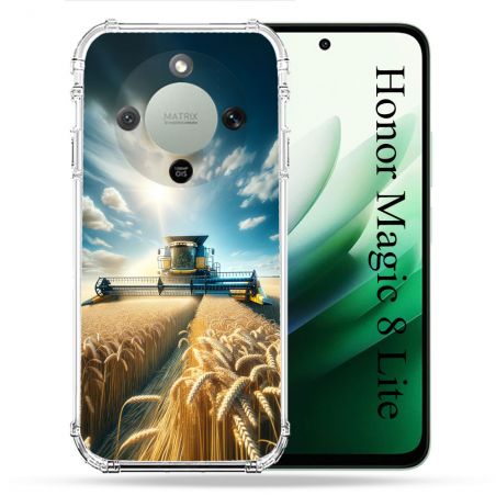 Coque Renforcée Pour Honor Magic 8 Lite 5G Agriculture Moissonneuse Blé