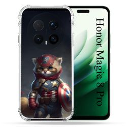 Coque Renforcée Pour Honor Magic 8 Pro 5G Animal Chat America