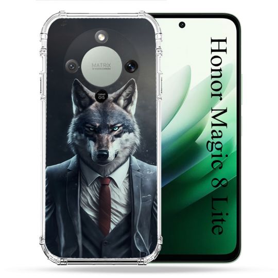 Coque Renforcée Pour Honor Magic 8 Lite 5G Animal Loup Business