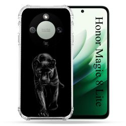 Coque Renforcée Pour Honor Magic 8 Lite 5G Animal Panthère Noire