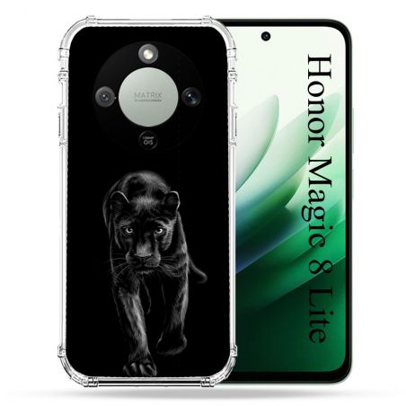 Coque Renforcée Pour Honor Magic 8 Lite 5G Animal Panthère Noire
