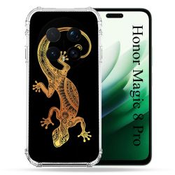 Coque Renforcée Pour Honor Magic 8 Pro 5G Animal Lezard Noir